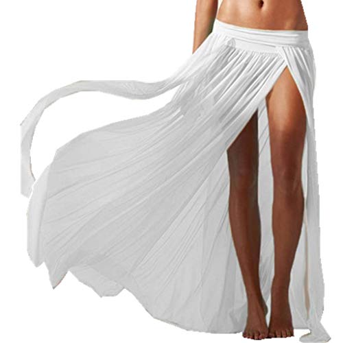 ERGEOB-Damen-Strandkleid-Elastische-Gazerock-Strandrock-Vier-stck-ohne-Bikini